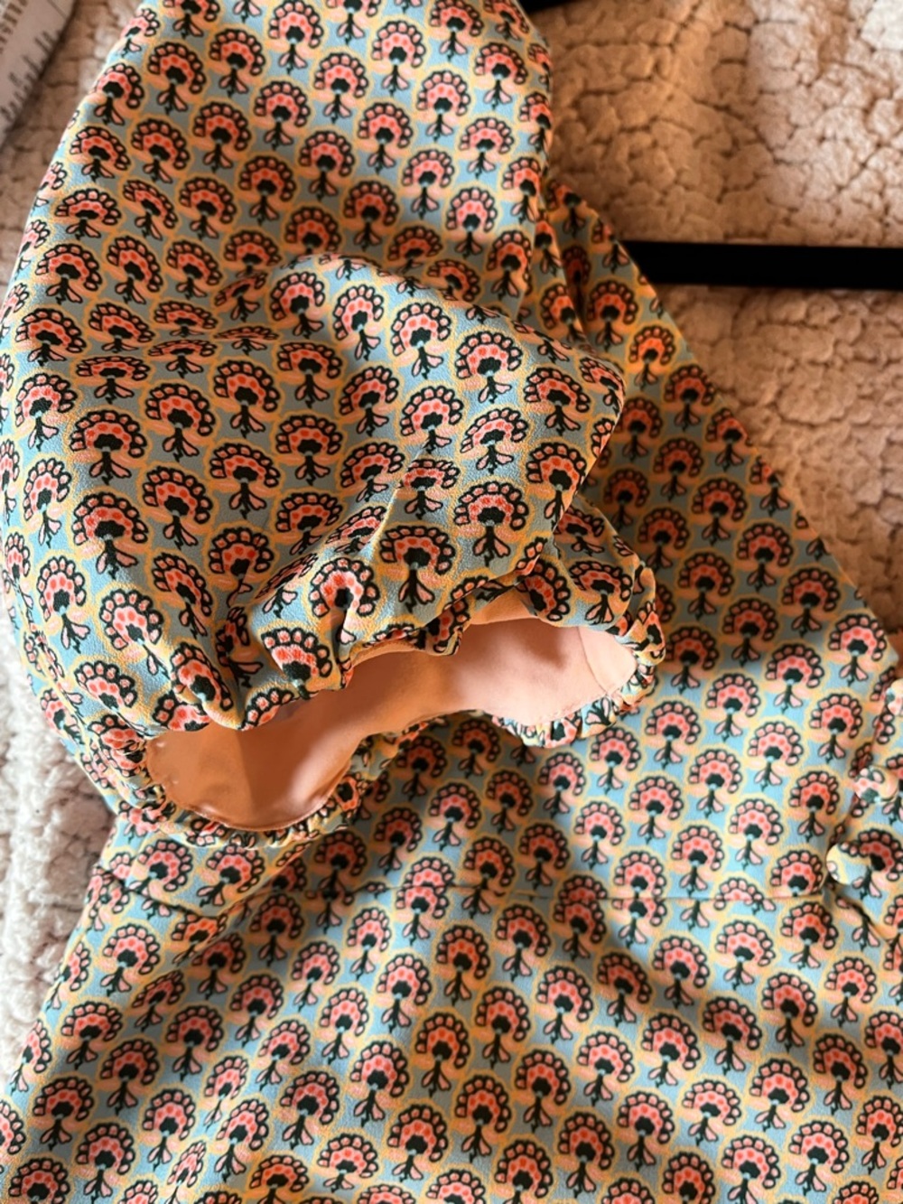 Alice + Olivia Dana Printed Puff Sleeve Mini Dress - Solstice Floral - Size 6 - Picture 12 of 12